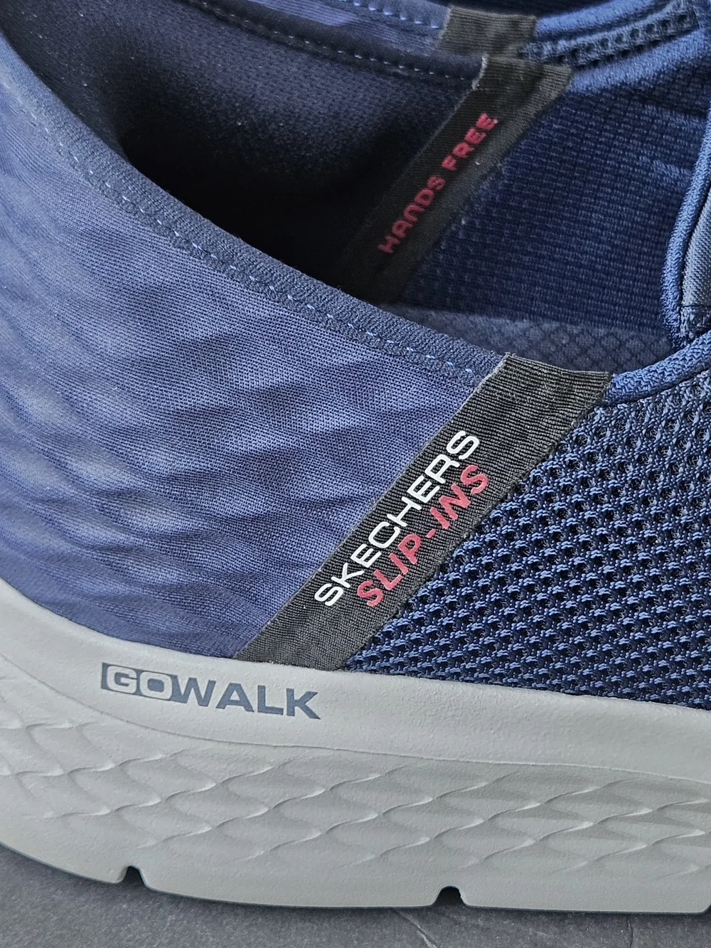 Skechers GOwalk Men's Navy Mesh Slip-On Ex-Wide Fit Sneaker